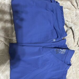 Blue scrub set